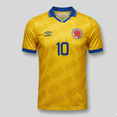 Camiseta Retro Colombia 1994 Pibe Valderrama | Velocity Savage