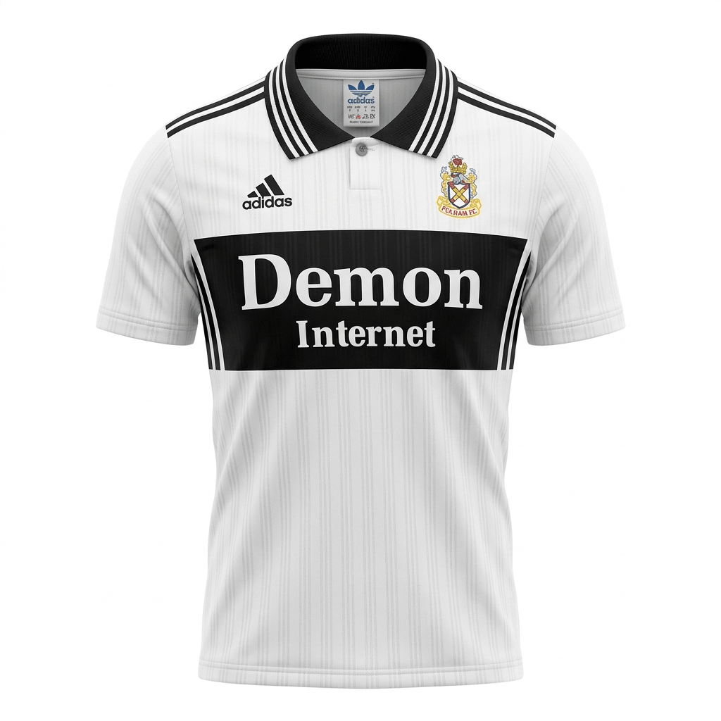 Camiseta Retro Fulham Local 1998 - 1999 Blanca Calidad 1:1 - tag5 | Velocity Savage Colombia
