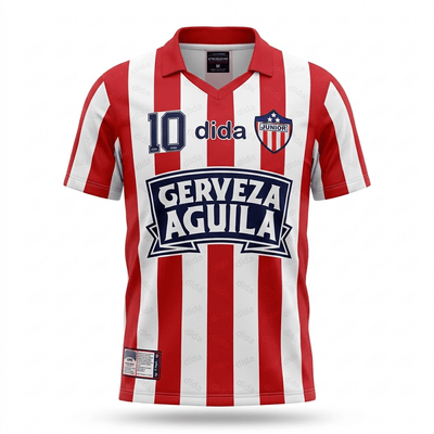 Camiseta Retro Junior Dida Local 1995 Pibe Valderrama Versión Jugador y Fan - Calidad 1:1 | Velocity Savage