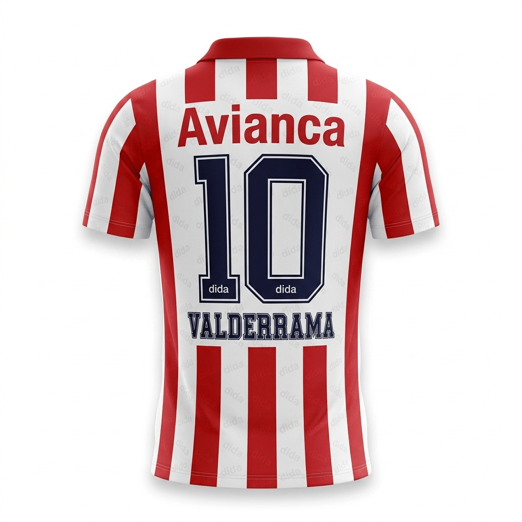 Camiseta Retro Junior Dida Local 1995 Pibe Valderrama Versión Jugador y Fan - Calidad 1:1 | Velocity Savage