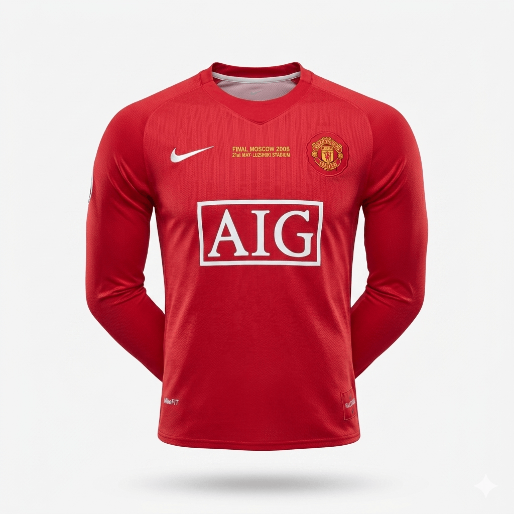 Camiseta Retro Manchester United 2008 Versión Jugador y Fan - Calidad 1:1 | Velocity Savage