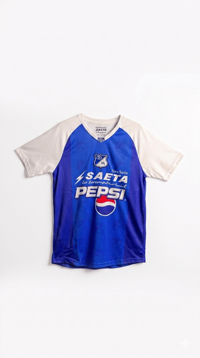 Camiseta Retro Millonarios 2006 Pepsi