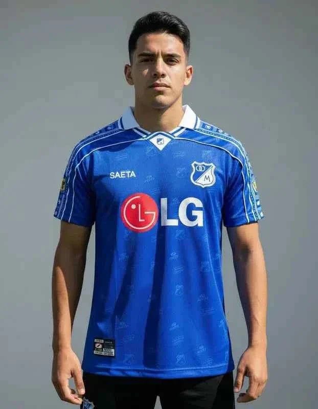Camiseta Retro Millonarios LG 2000 | Velocity Savage