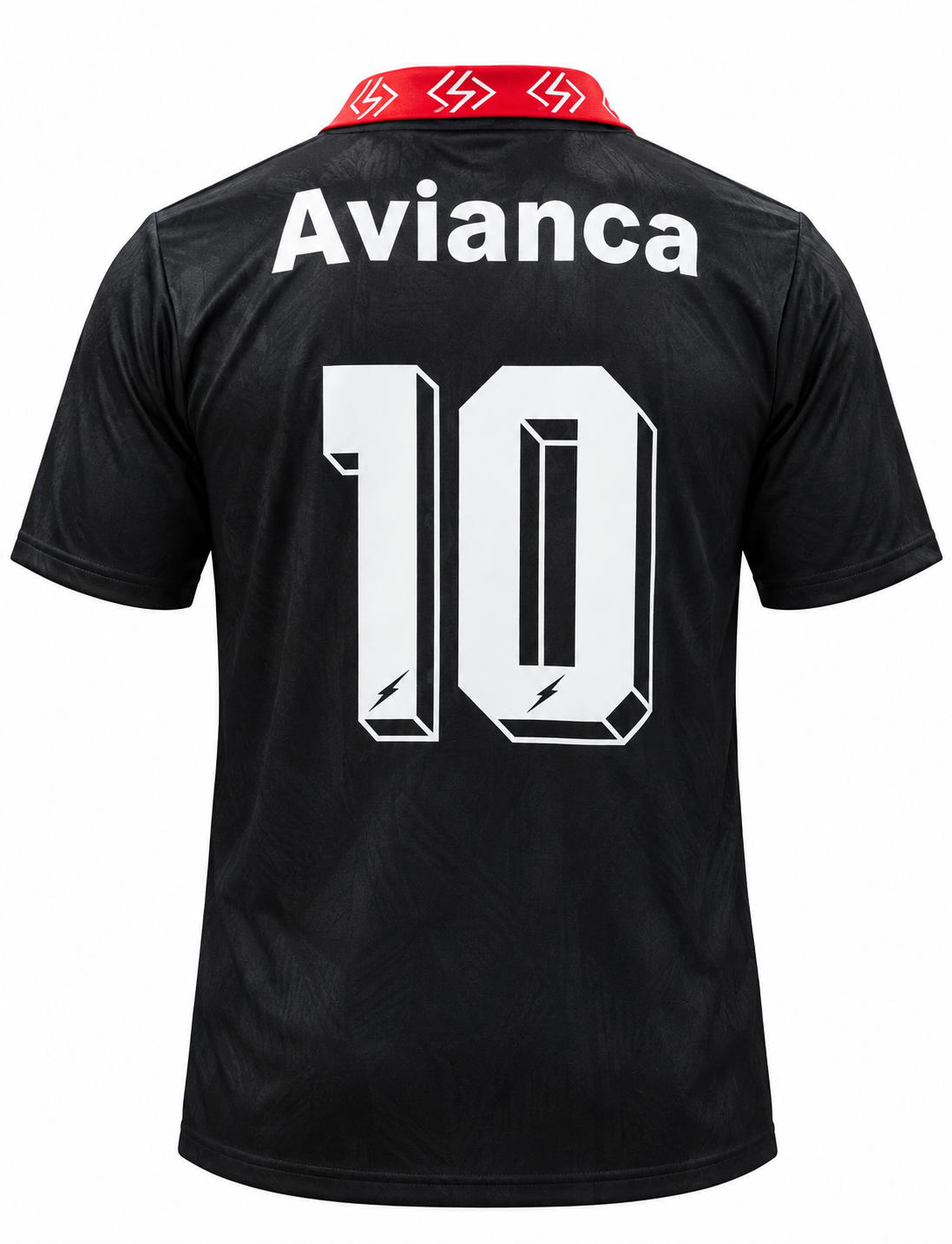 Camiseta Retro Santa Fe Saeta Negra Franja Roja - foto 2