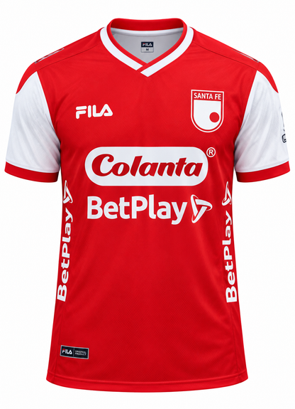 Camiseta Santa Fe, foto de estudio en fondo blanco