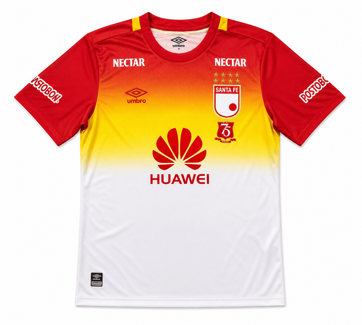 Camiseta Santa Fe Retro 2016 Umbro visitante 75 años