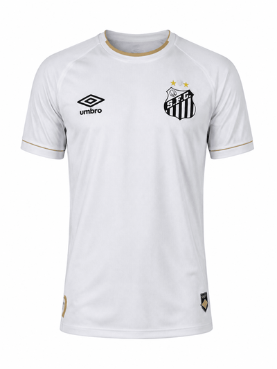 Camiseta Santos 26-27 con escudo y logos termosellados