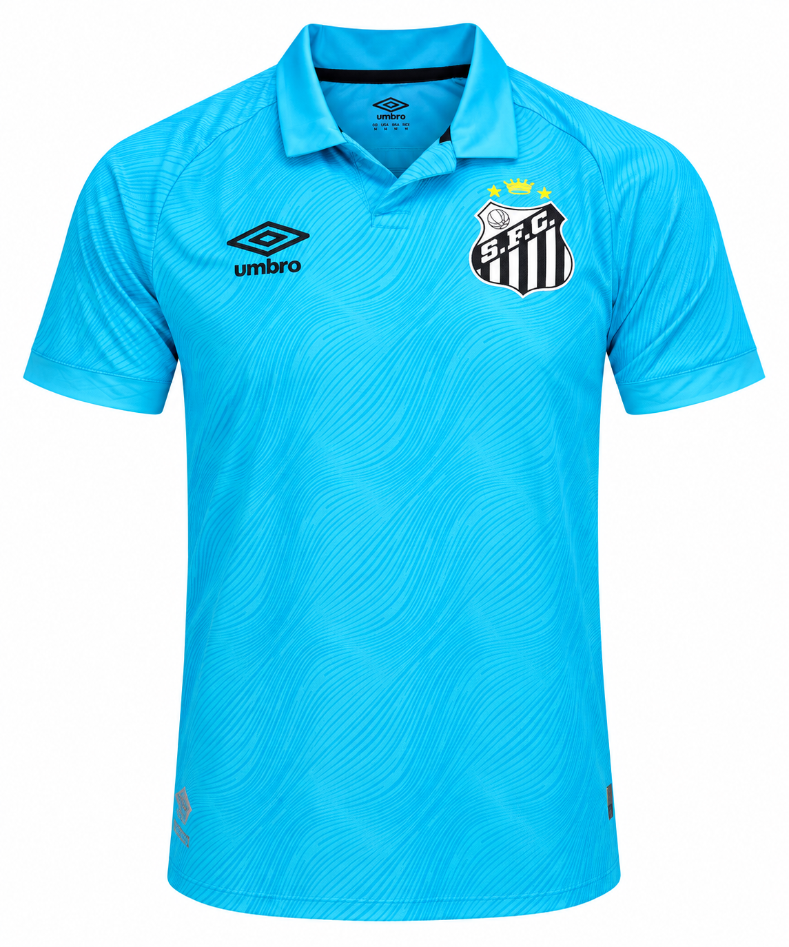 Camiseta tercera celeste del Santos 2025, edición especial que homenajea la de 2012