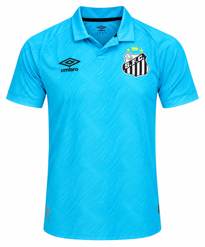 Camiseta tercera celeste del Santos 2025, edición especial que homenajea la de 2012