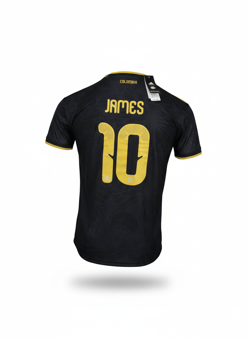 Camiseta Selección Colombia 2026 Tipo Fan Negra | Velocity Savage
