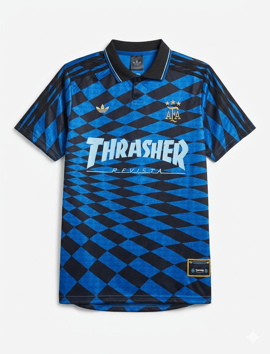 Camiseta Skate Trasher Adidas x Argentina AFA - Velocity Savage