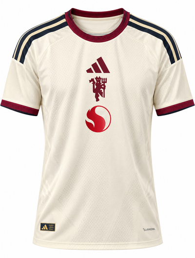 Camiseta tercera Manchester United 2026-27 crema, frente
