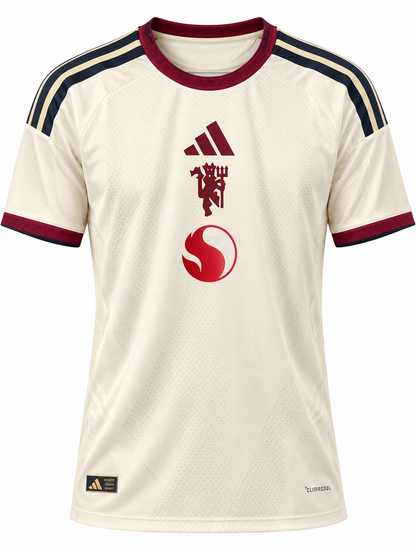Camiseta tercera Manchester United 2026-27 crema, frente