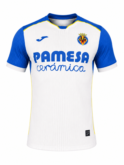Camiseta Villarreal 26-27 visitante con escudo y logos termosellados