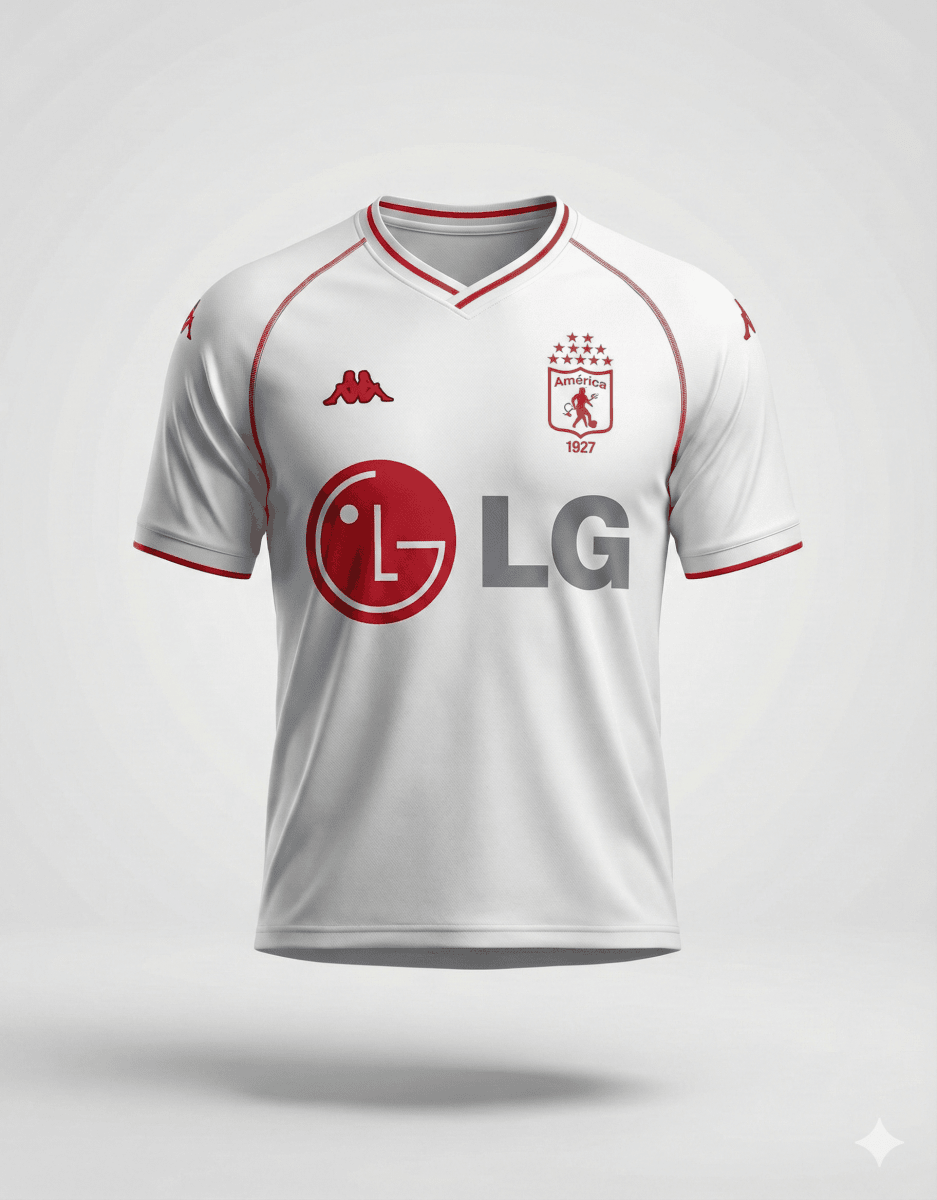 Camiseta Vintage Retro 2002 América de Cali | Velocity Savage