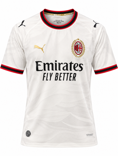 Camiseta visitante AC Milan 26-27 blanca, frente