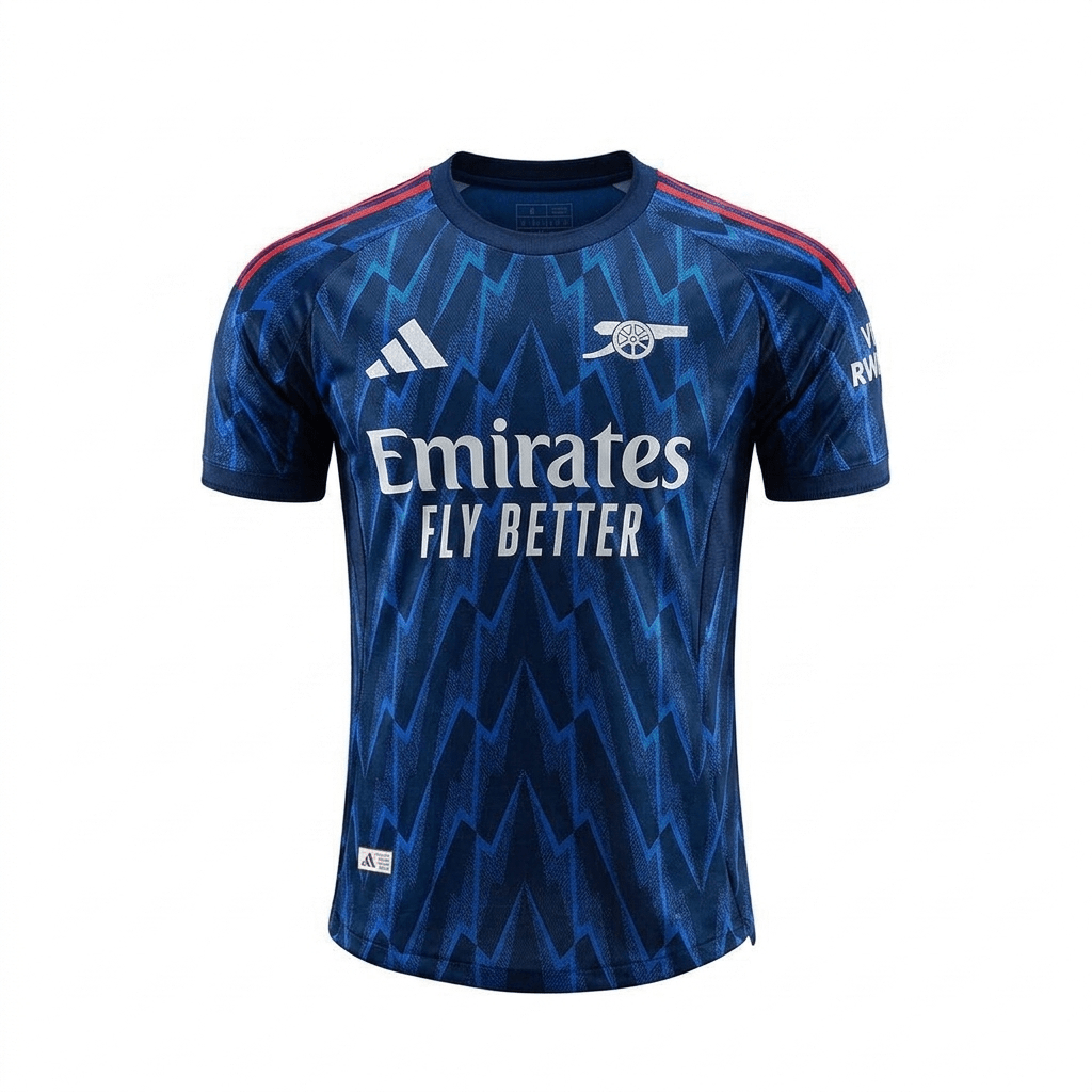 Camiseta Visitante Arsenal 25/26 Azul Versión Jugador y Fan - Calidad 1:1 | Velocity Savage