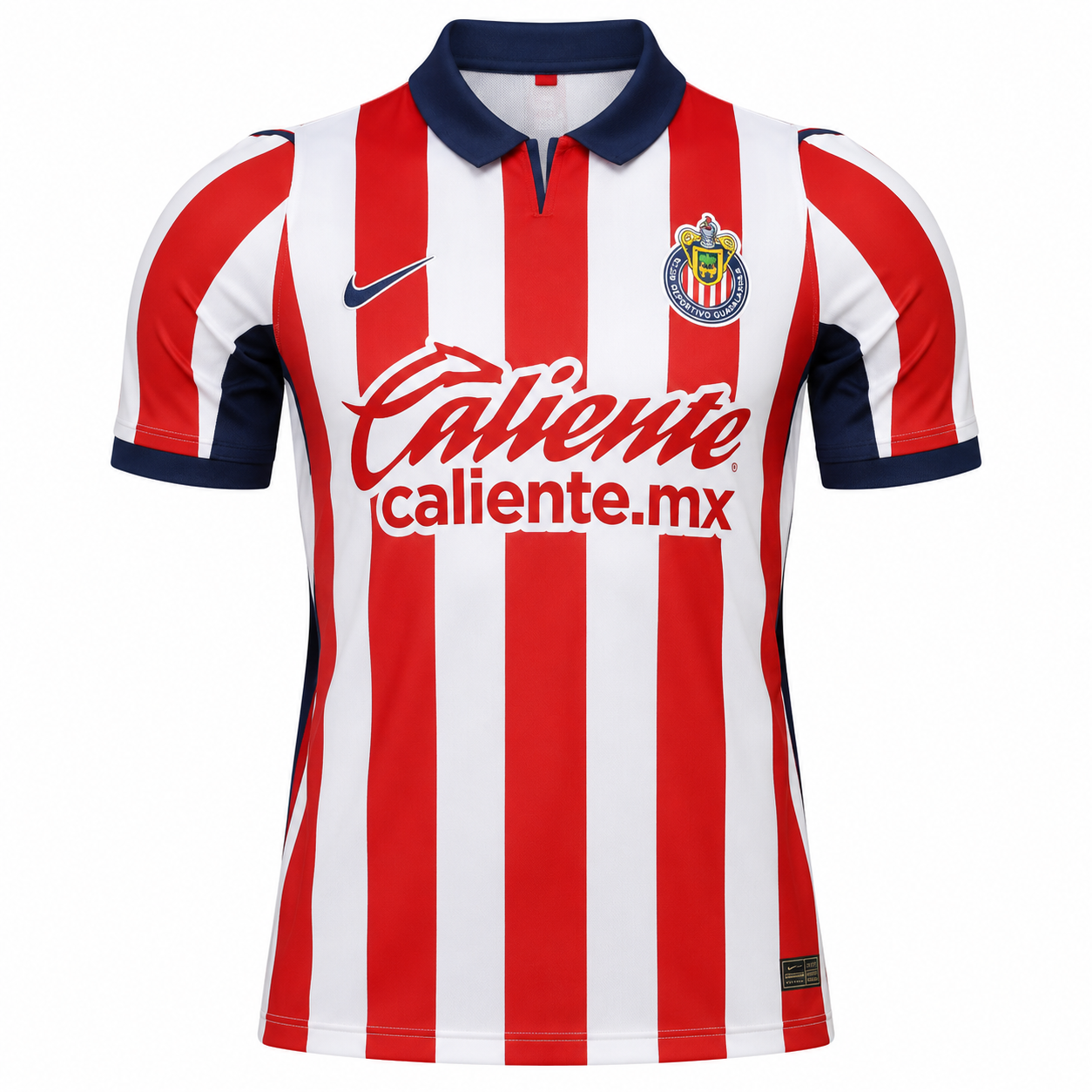 camiseta Chivas de Guadalajara 2026 con escudo y logos termosellados