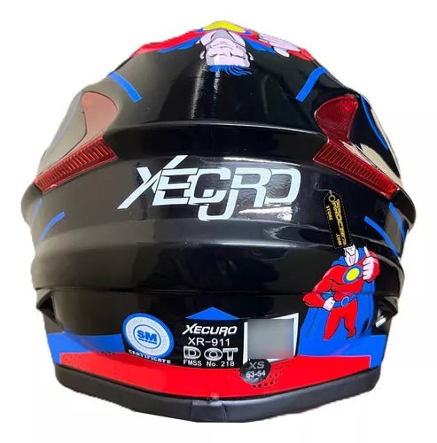 Casco Certificados Para Niños Marca Xecuro 911 - Velocity Savage