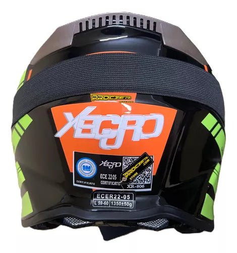 Casco Cross Moto Certificado Ece Xecuro 806 - Velocity Savage