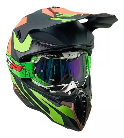 Casco Cross Moto Certificado Ece Xecuro 806 - Velocity Savage