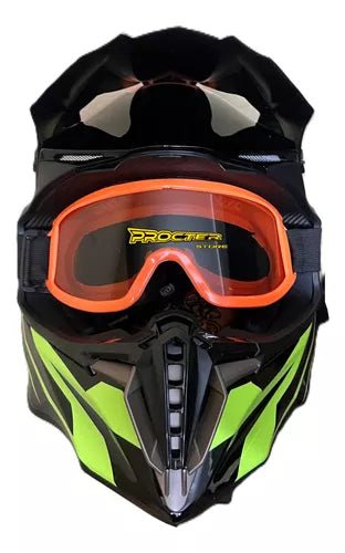 Casco Cross Moto Certificado Ece Xecuro 806 - Velocity Savage