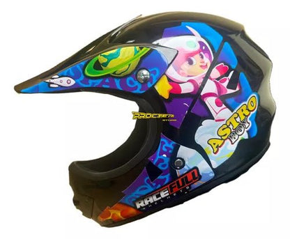 Casco De Niño Tipo Cross Para Downhill Bmx Bicicross - Velocity Savage