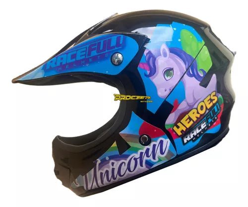 Casco De Niño Tipo Cross Para Downhill Bmx Bicicross - Velocity Savage