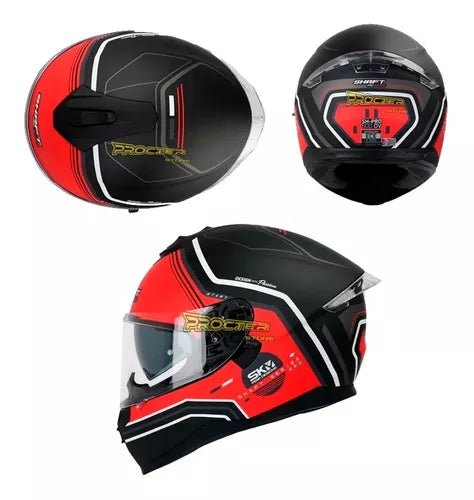 Casco Shaft Pro 600 Dv con Película Antiempañante - Velocity Savage