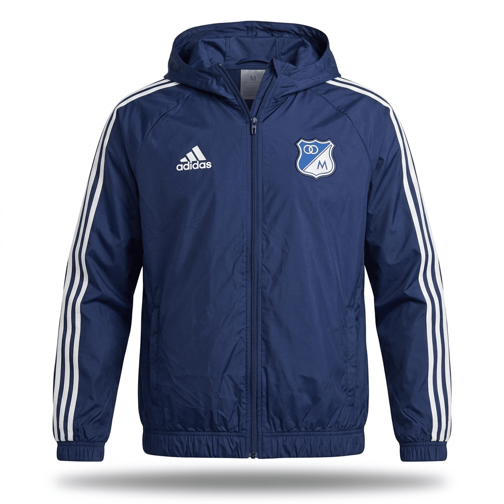 Chaqueta Cortavientos Millonarios Versión Jugador y Fan - Calidad 1:1 | Velocity Savage