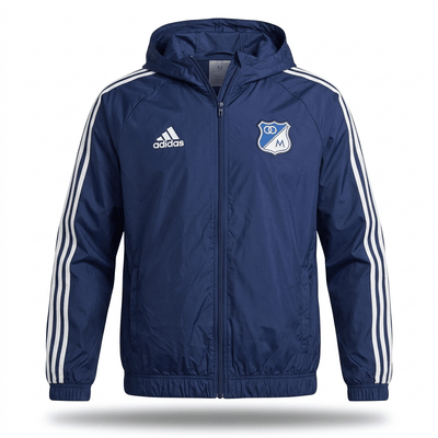 Chaqueta Cortavientos Millonarios Versión Jugador y Fan - Calidad 1:1 | Velocity Savage