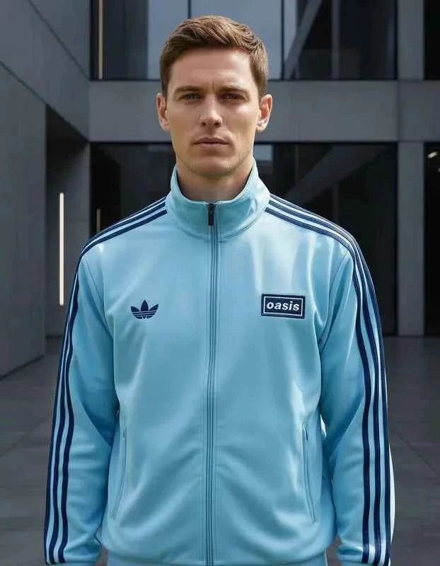 Chaqueta Deportiva Tour Firebird Adidas X Oasis – Edición Clásica | Velocity Savage
