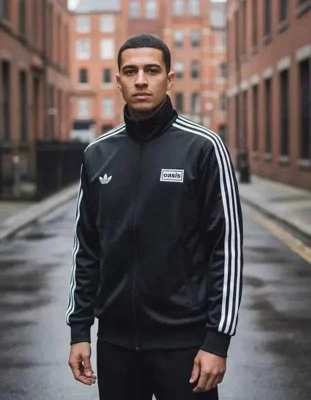 Chaqueta Deportiva Tour Firebird Adidas X Oasis – Edición Clásica | Velocity Savage