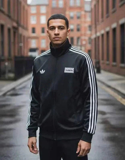 Chaqueta Deportiva Tour Firebird Adidas X Oasis – Edición Clásica | Velocity Savage