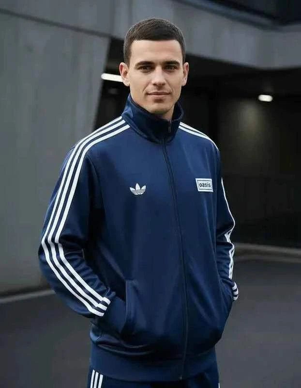 Chaqueta Deportiva Tour Firebird Adidas X Oasis – Edición Clásica | Velocity Savage