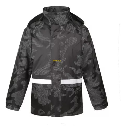 Chaqueta Impermeable Camuflada Reflectiva - Velocity Savage