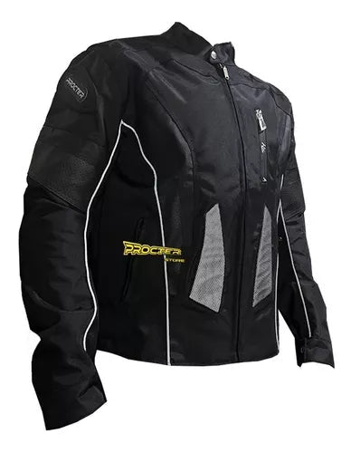 Chaqueta Protecciones Y Reflectiva Lona Cuerotex - Velocity Savage