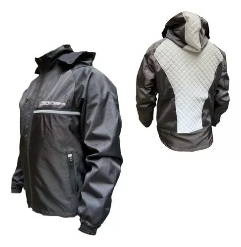 Chaqueta Reflectiva Acolchada Moto Termica Capota Lluvia - Velocity Savage