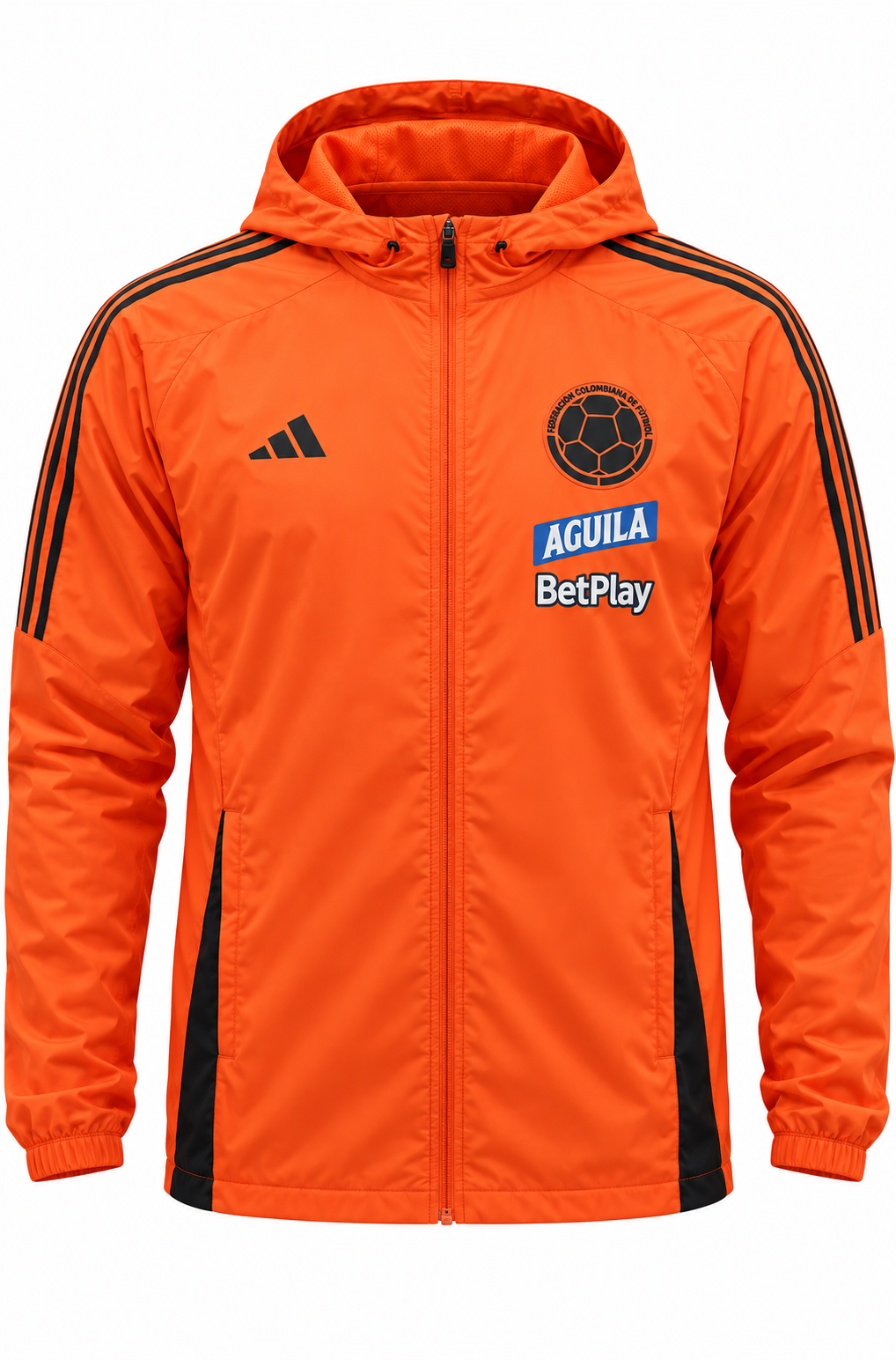 Chaqueta Selección Colombia, foto de estudio en fondo blanco