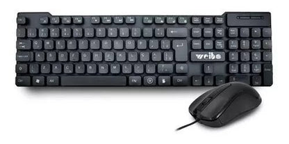 Combo Teclado Y Mouse Usb Alambrico Weibo Fc - 535 Color del teclado Negro - Velocity Savage