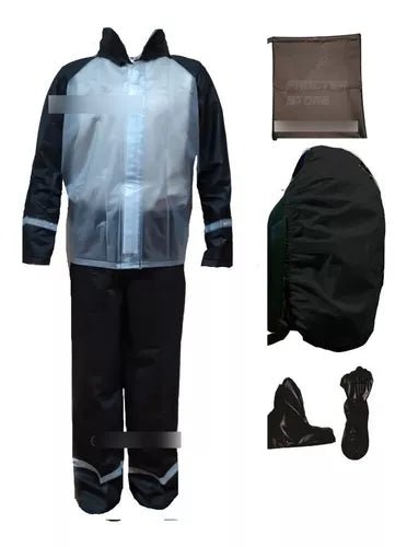 Combo Traje Impermeable 4 Piezas + Protector Maleta Reflecti - Velocity Savage