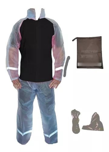 Combo Traje Impermeable 4 Piezas + Protector Maleta Reflecti - Velocity Savage