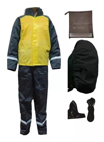 Combo Traje Impermeable 4 Piezas + Protector Maleta Reflecti - Velocity Savage