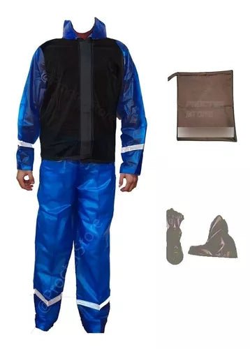 Combo Traje Impermeable 4 Piezas + Protector Maleta Reflecti - Velocity Savage