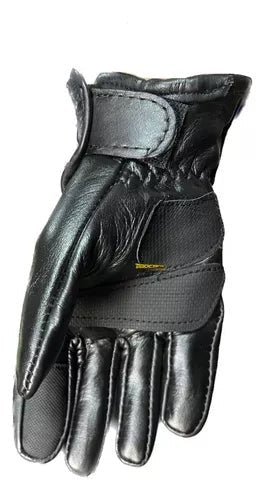 Guantes 100% Cuero Para Mujer Con Protecciones Limpiavisor - Velocity Savage