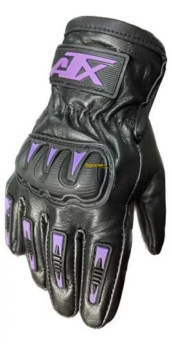 Guantes 100% Cuero Para Mujer Con Protecciones Limpiavisor - Velocity Savage