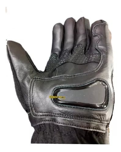 Guantes Cuero Caña Larga Con Protección Palma Táctil - Velocity Savage