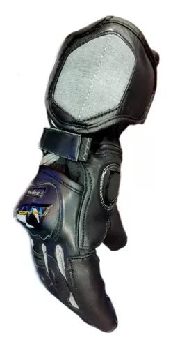 Guantes Cuero Caña Larga Con Protección Palma Táctil - Velocity Savage