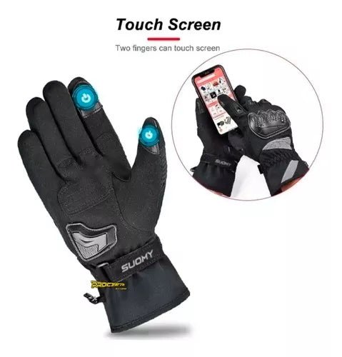 Guantes Impermeables Suomy Térmicos Táctiles Protección - Velocity Savage