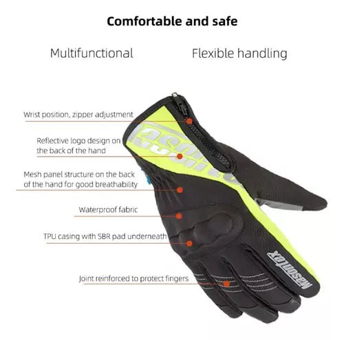 Guantes Impermeables Y Térmicos 100%masontex Mto 36 Cortos - Velocity Savage